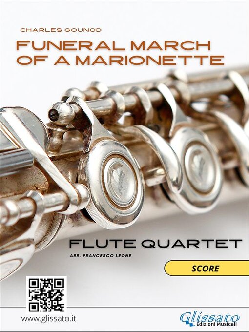 Cover image for Flute Quartet sheet music--Funeral march of a Marionette (score)